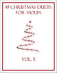 10 Christmas Duets for Violin (Vol. 5) P.O.D. cover